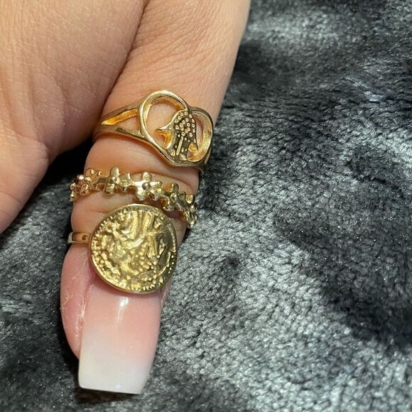 14 PIECE BOHO FASHION RING SET - Picture 4 of 5